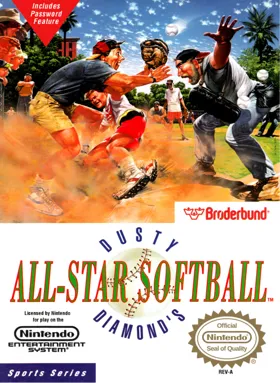 Dusty Diamond's All-Star Softball (USA) box cover front